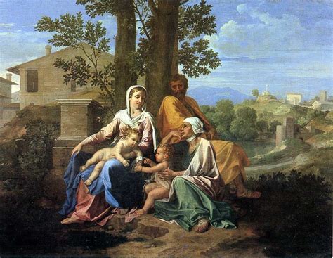 La Sainte Famille avec Saint Anne et le petit Saint-Jean : Une Composition Renaissance Vibrante de Délicatesse Divine!