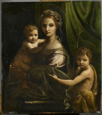 “La Vierge à l'Enfant avec Saint Jean-Baptiste” : Une Étude de la Piété Baroque et du Réalisme Colombin