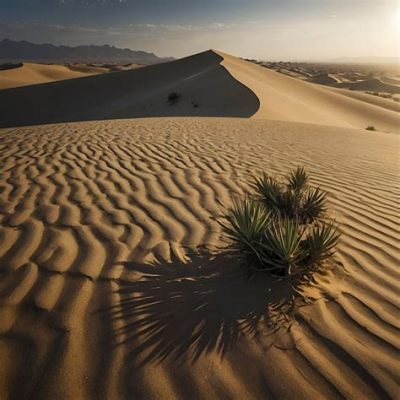  Paysage du Désert en Automne : Une Rhapsodie de Lignes Fluides et de Couleurs Mélancoliques