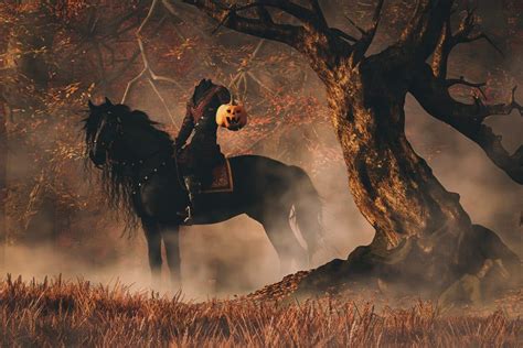   The Headless Horseman : Une Vision Fantastique de la Peur Nocturne et du Mystère Équin !