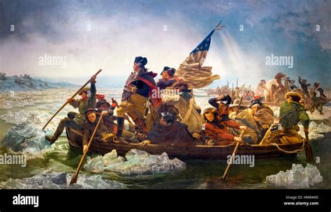   Le Washington Crossing the Delaware : Un tableau de bravoure révolutionnaire et un hymne à l'audace humaine!