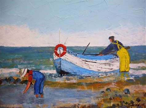  Le Pêcheur et ses Enfants de Lokman : Une Étude en Peinture sur la Relation Homme-Nature